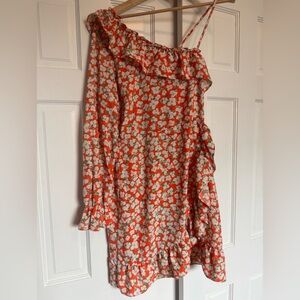 Vero Moda Women’s Floral Dress One Sleeve Size Small
